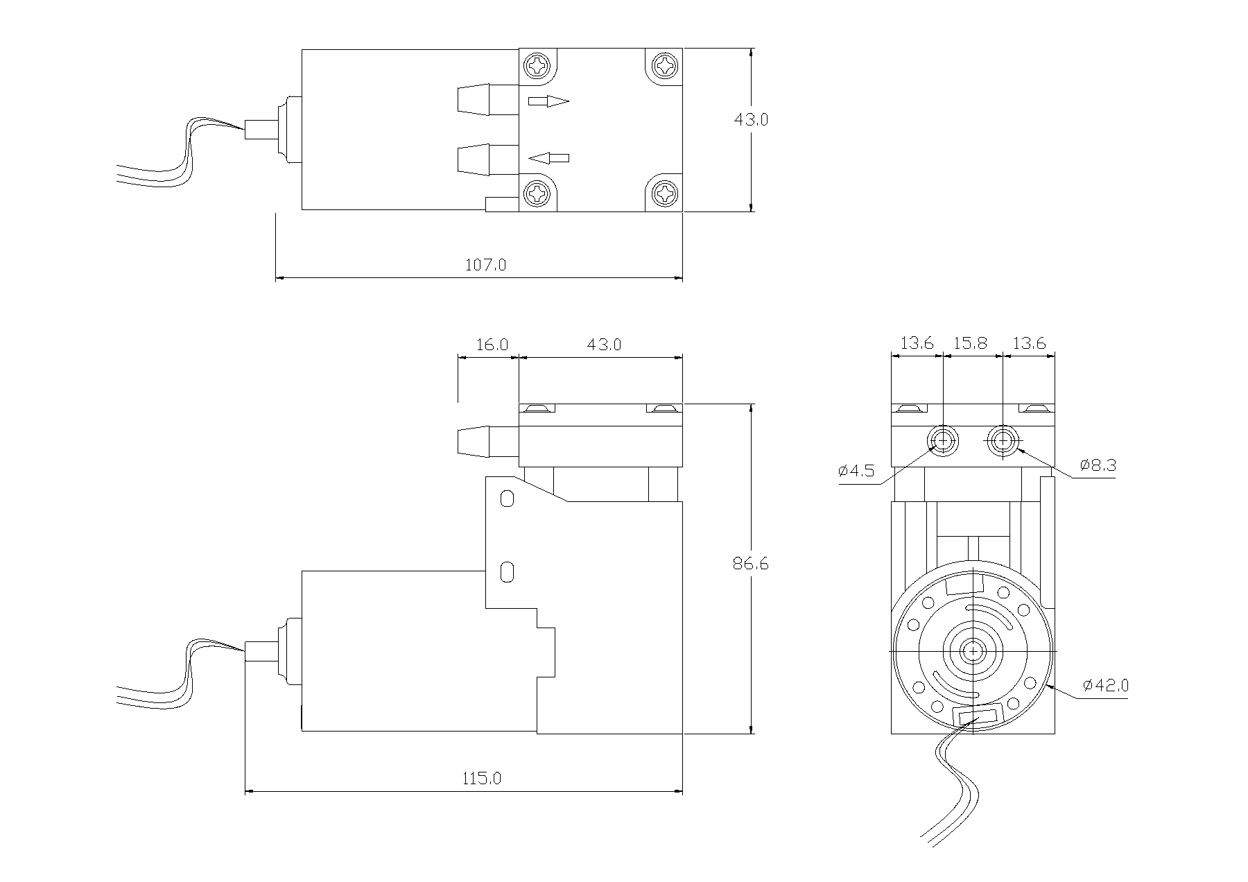 OD-07 brushless speed-control CAD drawing preview