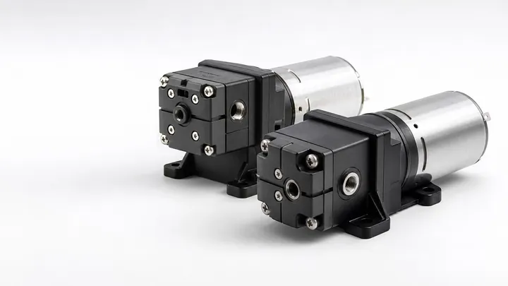 Compact diaphragm liquid pump platform