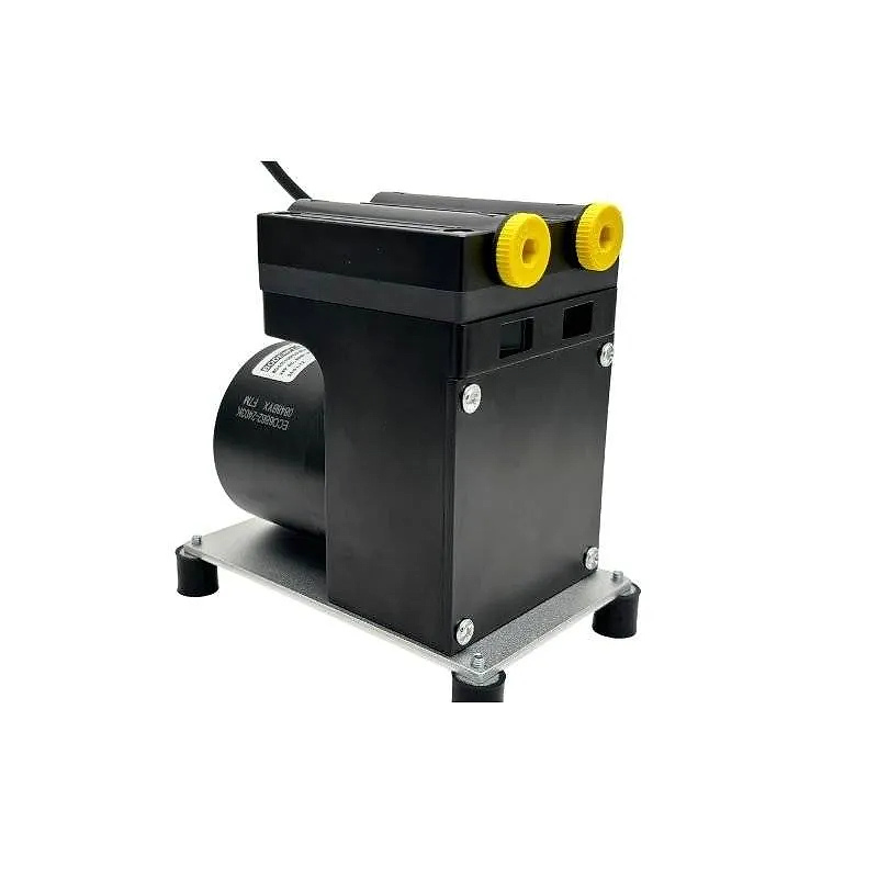 brushless diaphragm vacuum pump rear view with threaded ports OD-05T1040LB