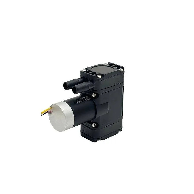 OD-05T046L miniature coreless diaphragm pump side view for vacuum and gas sampling systems