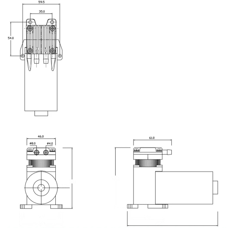 2D Drawing small air compressor