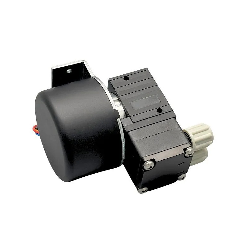 Side view of OD-05TF650WBD liquid vacuum pump with brushless motor and mounting bracket