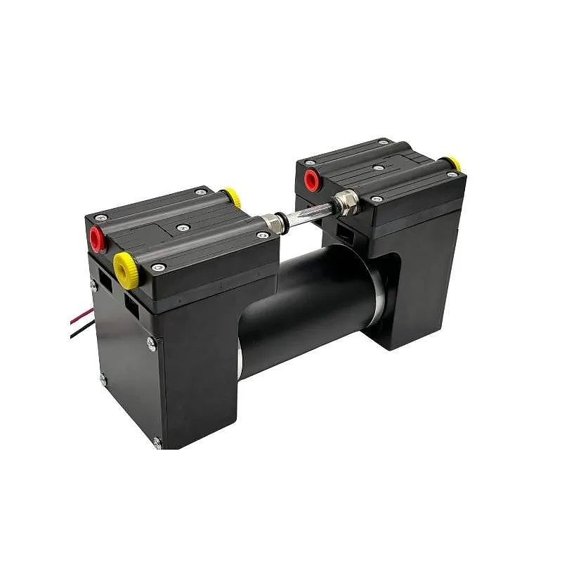 OD-05T1040DU double head diaphragm air pump 60L/min -85kPa aluminum body front view