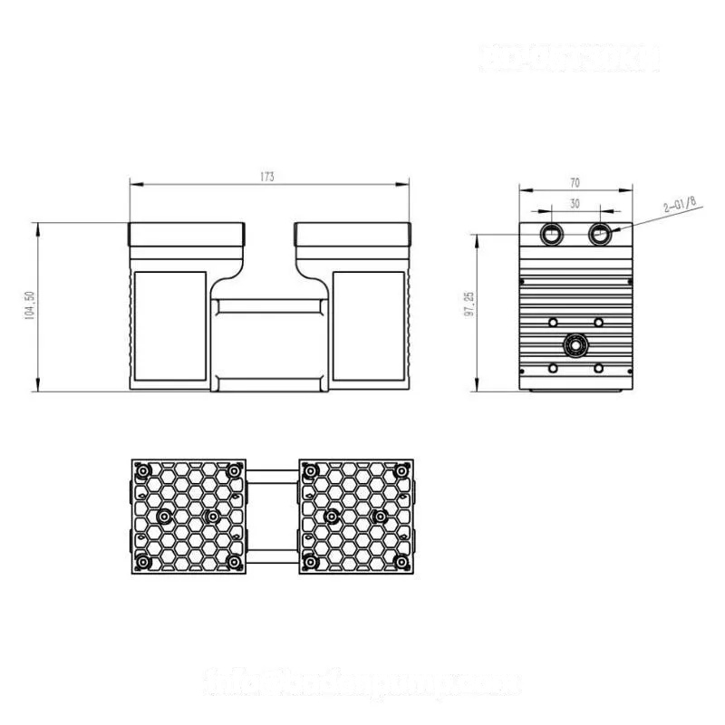 Performance curve of double head diaphragm vacuum pump OD-05T30KH