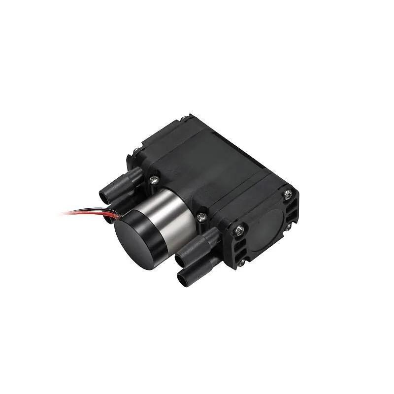 Side view of OD-05T043L 5V mini diaphragm vacuum pump