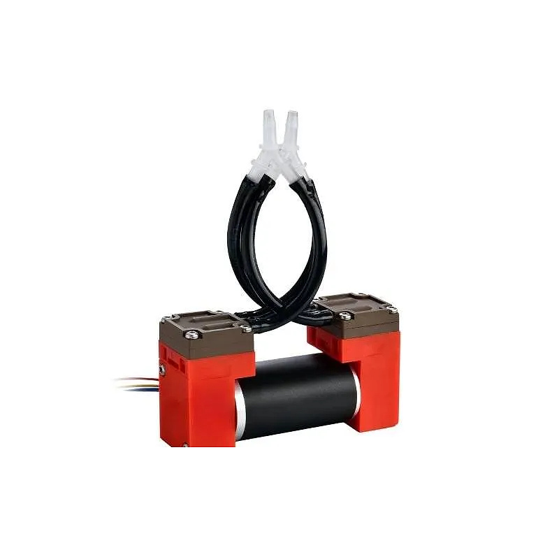 Dual-head gas diaphragm pump OD-05T0512L front view with brushless motor