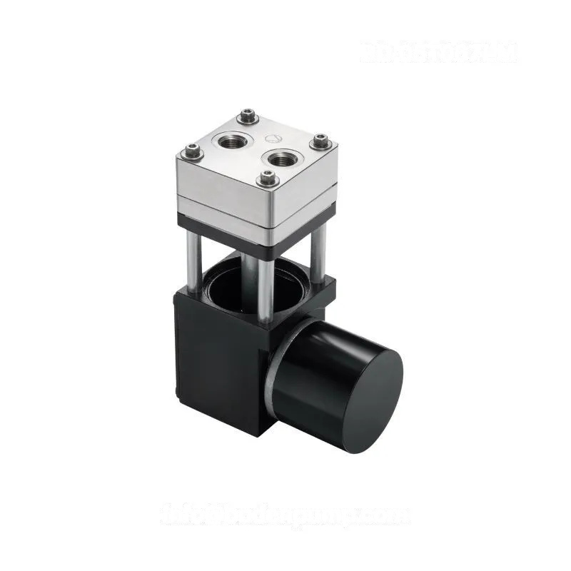 OD-05T067LM brushless vacuum pump front view showing stainless steel pump head and aluminum body