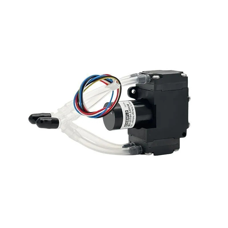 Angled side view of OD-05T01.52000B compact gas diaphragm pump