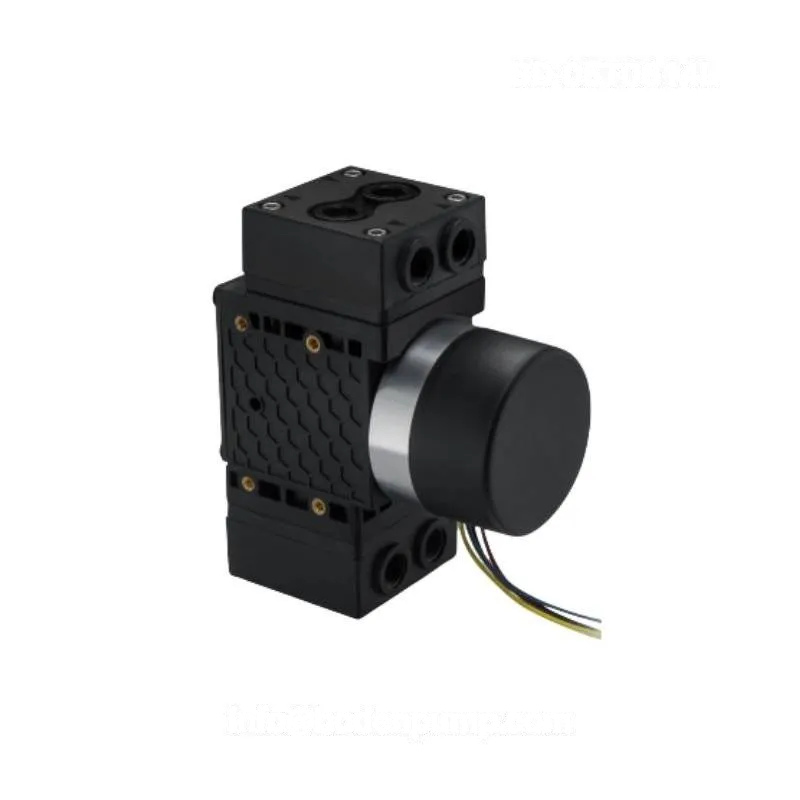 High-performance OD-05T0614L miniature gas pump with brushless DC motor, 14 L/min airflow, compact diaphragm pump design.