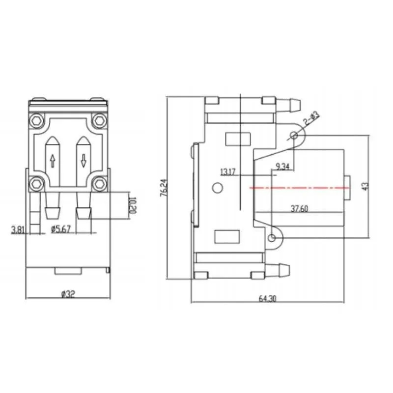OD-05TVB technical drawing 3