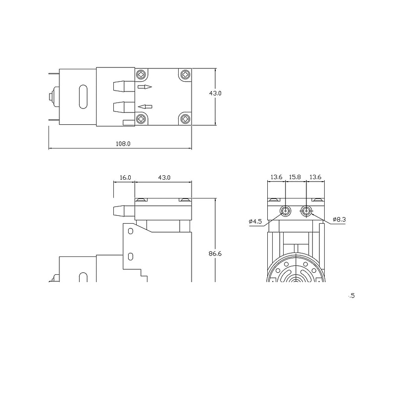 MINI PISTON PUMP AIR VACUUM PUMP
