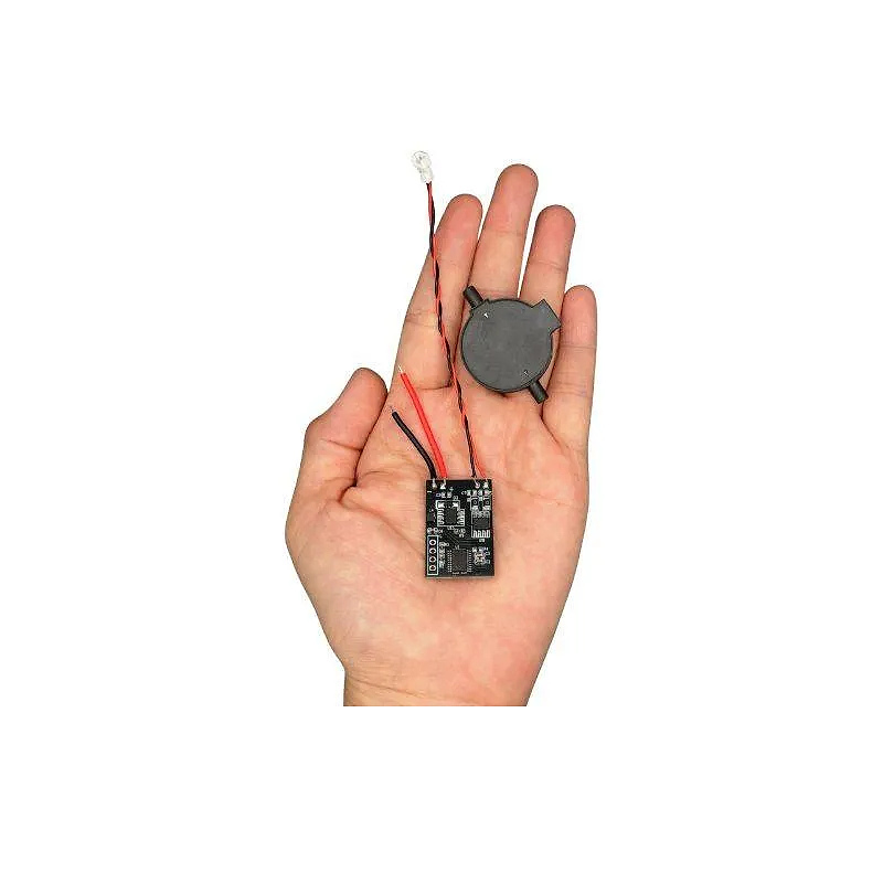 OD-05T01PZ08 micropump and driver board held in hand showing compact OEM integration size