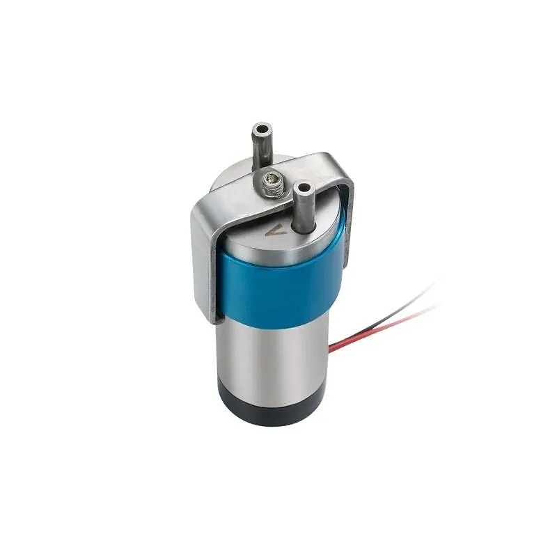 Side angle view of OD-05T01HR5L stainless steel rotary vane vacuum pump