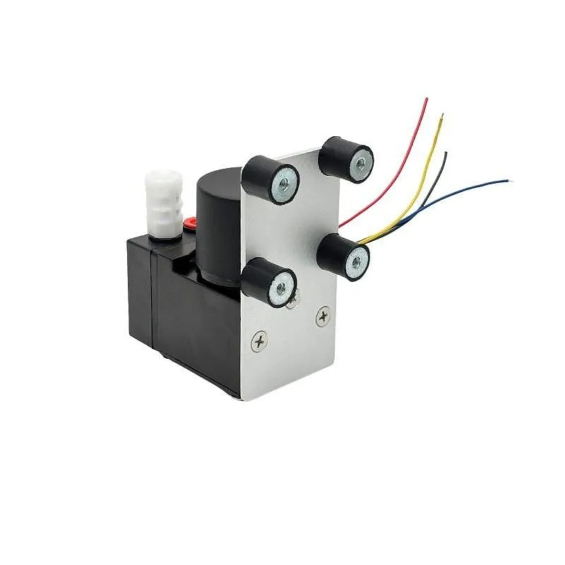 OD-05T067L diaphragm pump angled view showing port and housing details