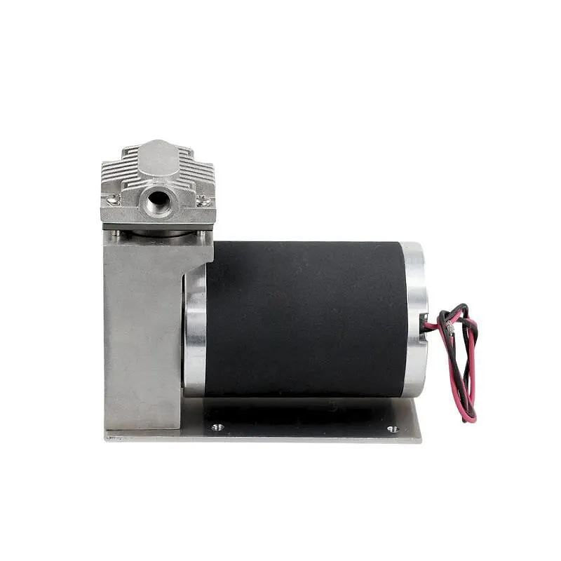 OD-05TR15L mini compressor pump side view with air port, metal head, and compact motor structure